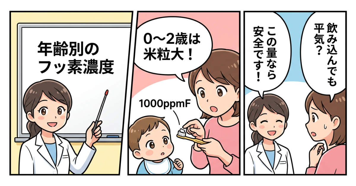 子供のフッ素濃度は何ppmが正解?年齢別の量と誤飲対処法