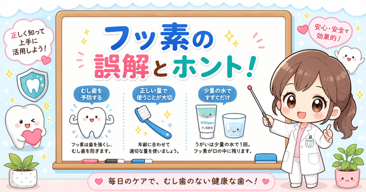 「フッ素は危険」は本当?ママが混乱しやすい3つの誤解