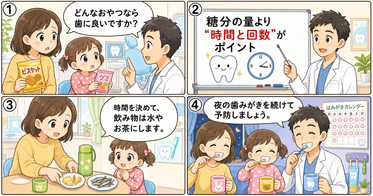 子どもの歯を守る市販おやつの選び方！無理なく続ける予防の工夫